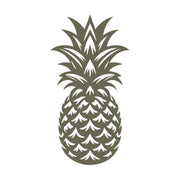 Delrin leather stamp with a detailed pineapple design, perfect for tropical and decorative-themed leatherworking projects.