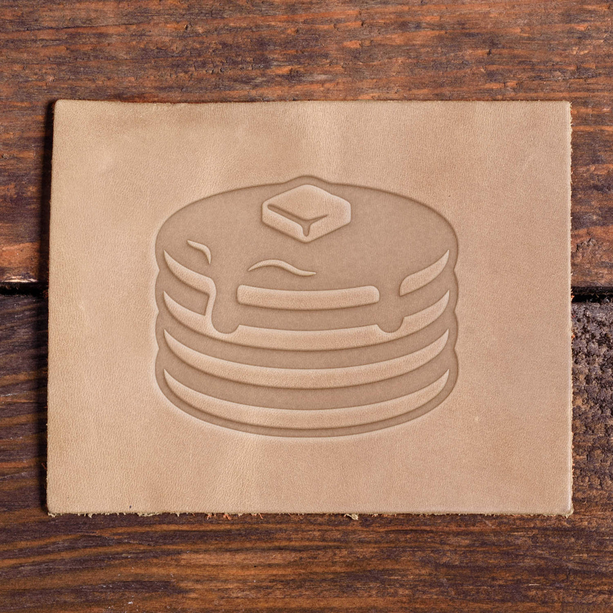 Stack of Pancakes Delrin Leather Stamp