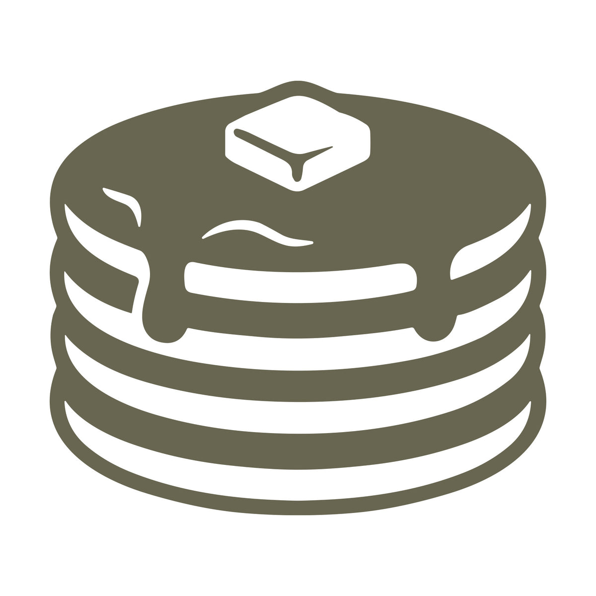 Stack of Pancakes Delrin Leather Stamp