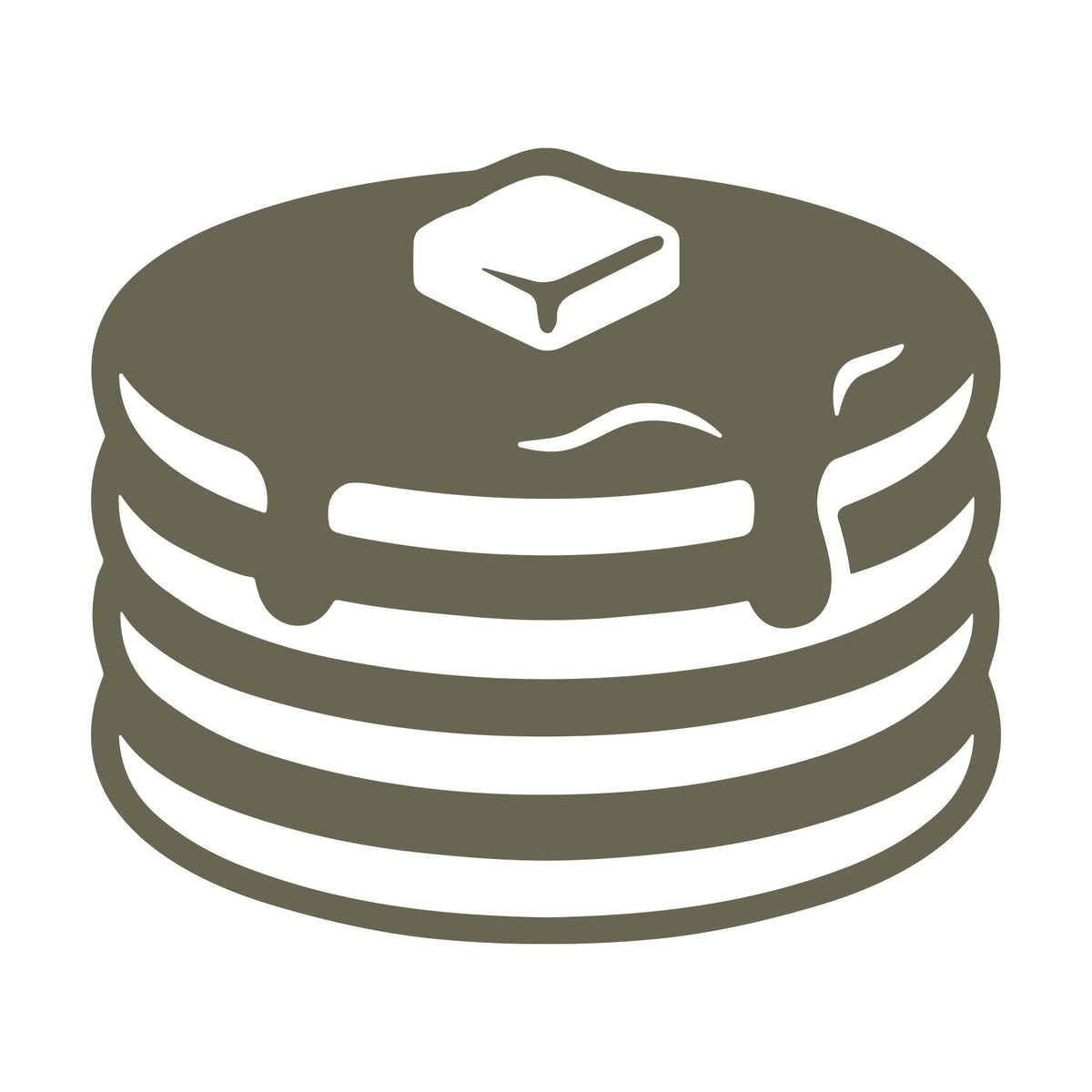 Stack of Pancakes Delrin Leather Stamp
