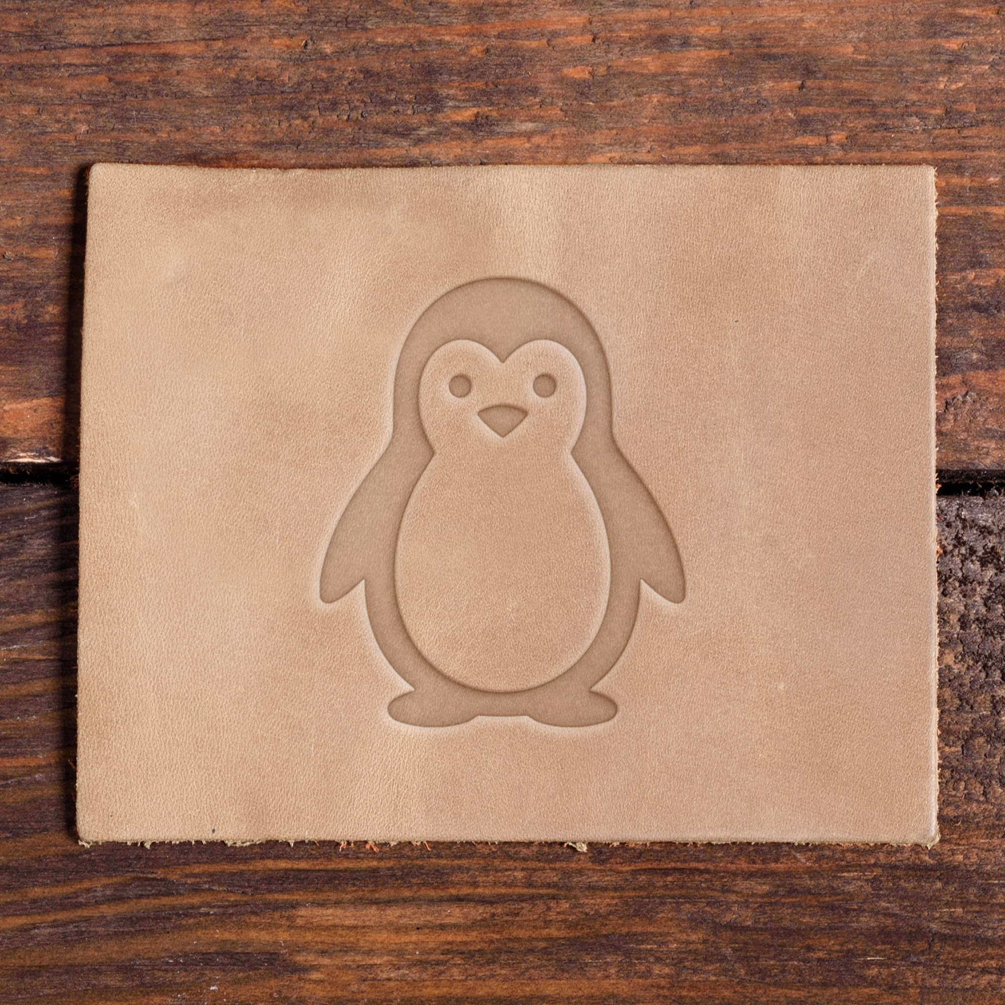 Penguin Delrin Leather Stamp