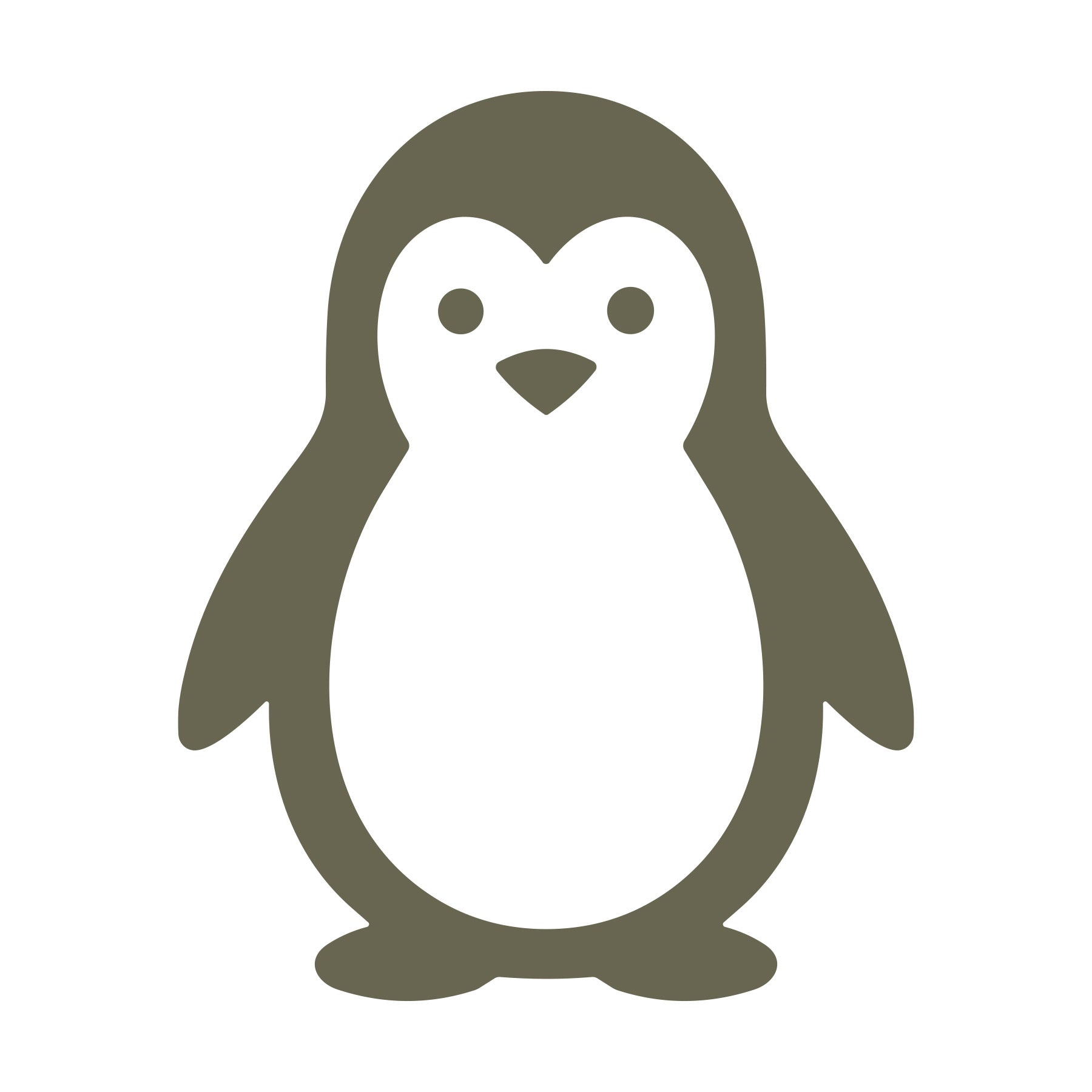 Penguin Delrin Leather Stamp