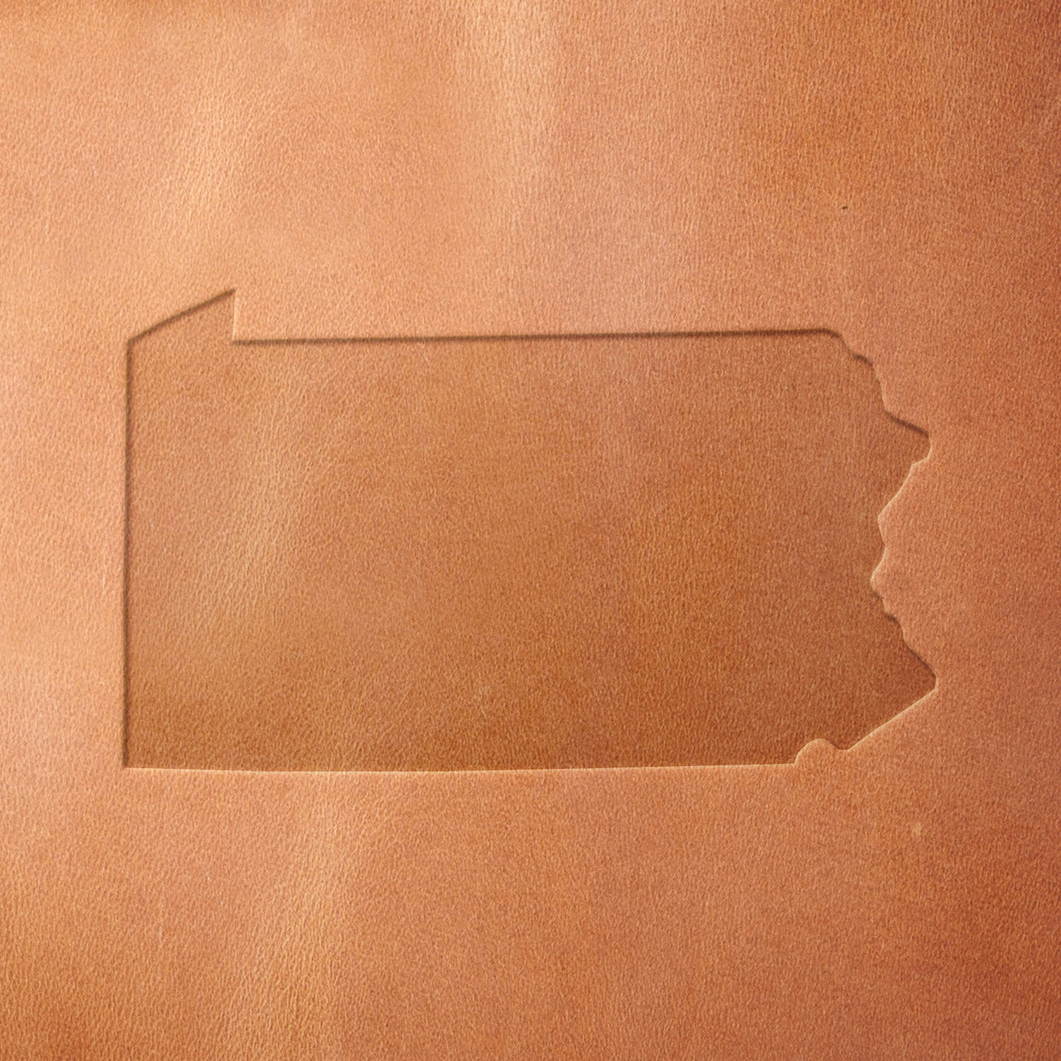 Pennsylvania State Shape Delrin Leather Stamp