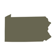 Pennsylvania State Shape Delrin Leather Stamp