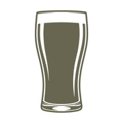 Ale Pint Glass Delrin Leather Stamp