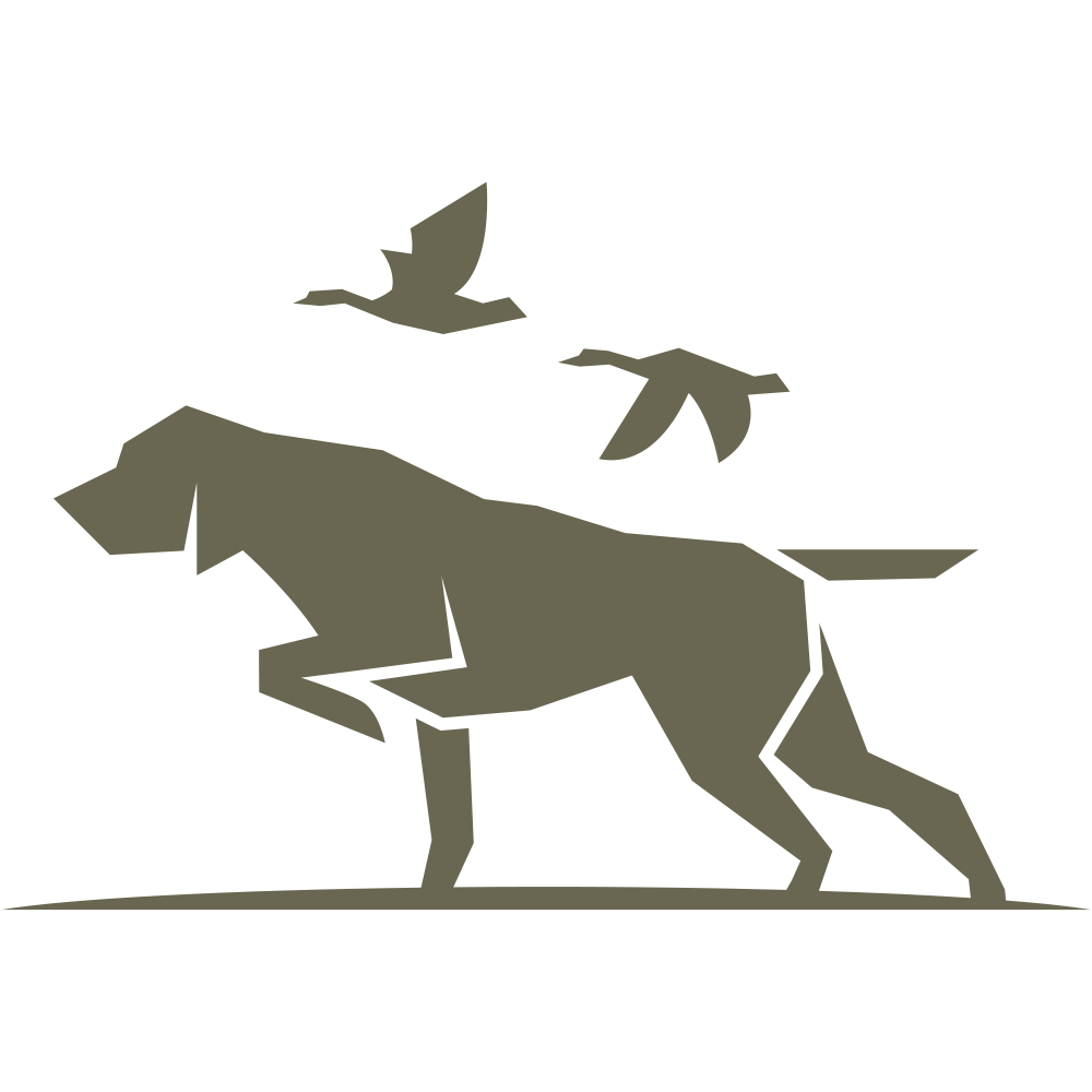 Pointer Dog Duck Hunt Delrin Leather Stamp