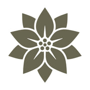 Poinsettia Flower Delrin Leather Stamp