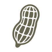 Delrin leather stamp design of a single peanut in its shell with clean, simple linework for leather crafting.