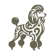 Poodle Dog Delrin Leather Stamp