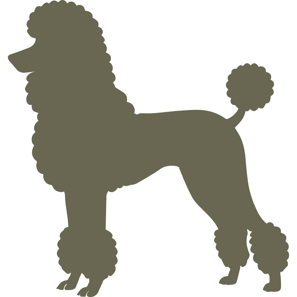 Poodle Dog Delrin Leather Stamp