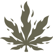 Flaming Pot Leaf Delrin Leather Stamp