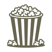 Popcorn Bucket Delrin Leather Stamp