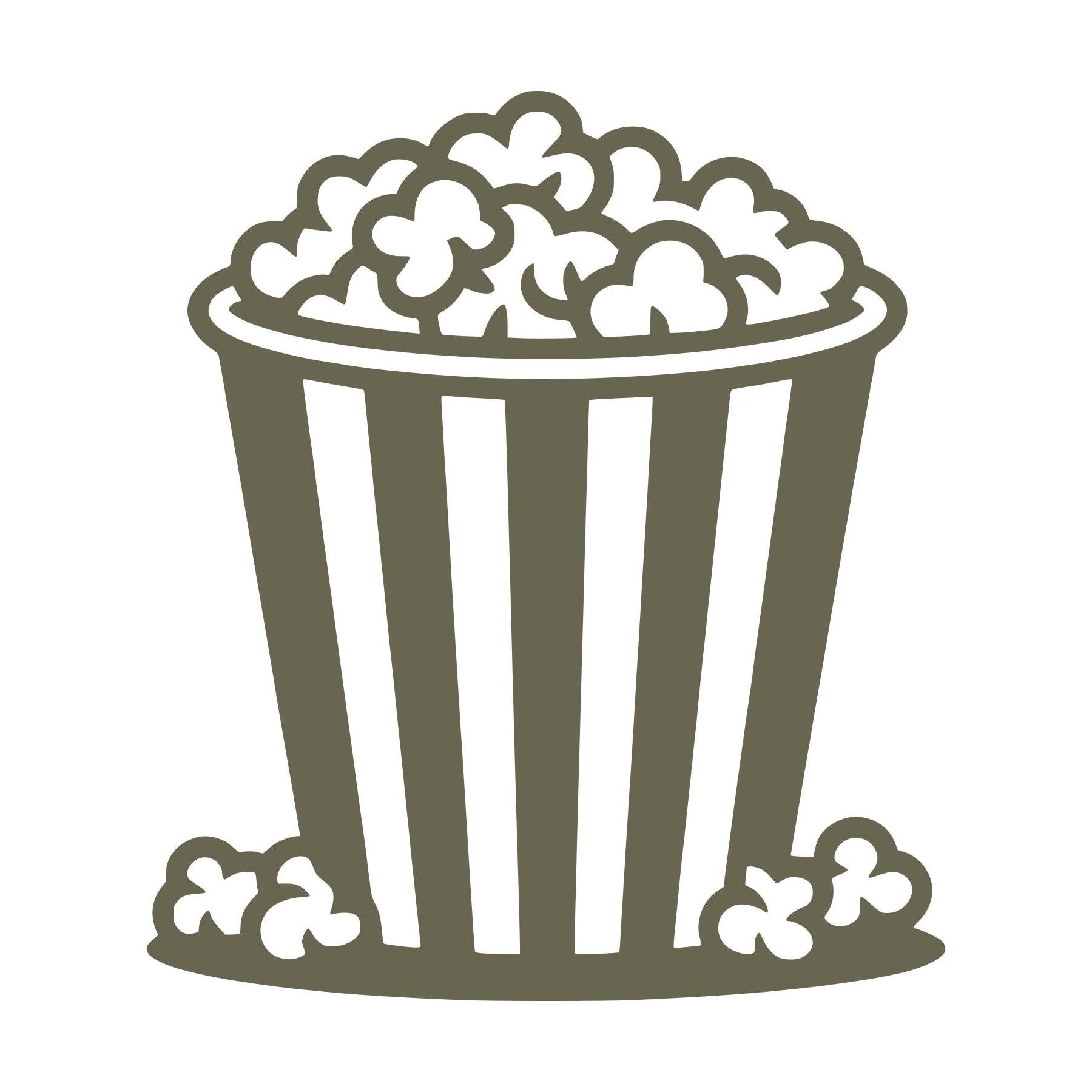 Popcorn Bucket Delrin Leather Stamp