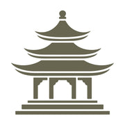Asian Pergola Delrin Leather Stamp