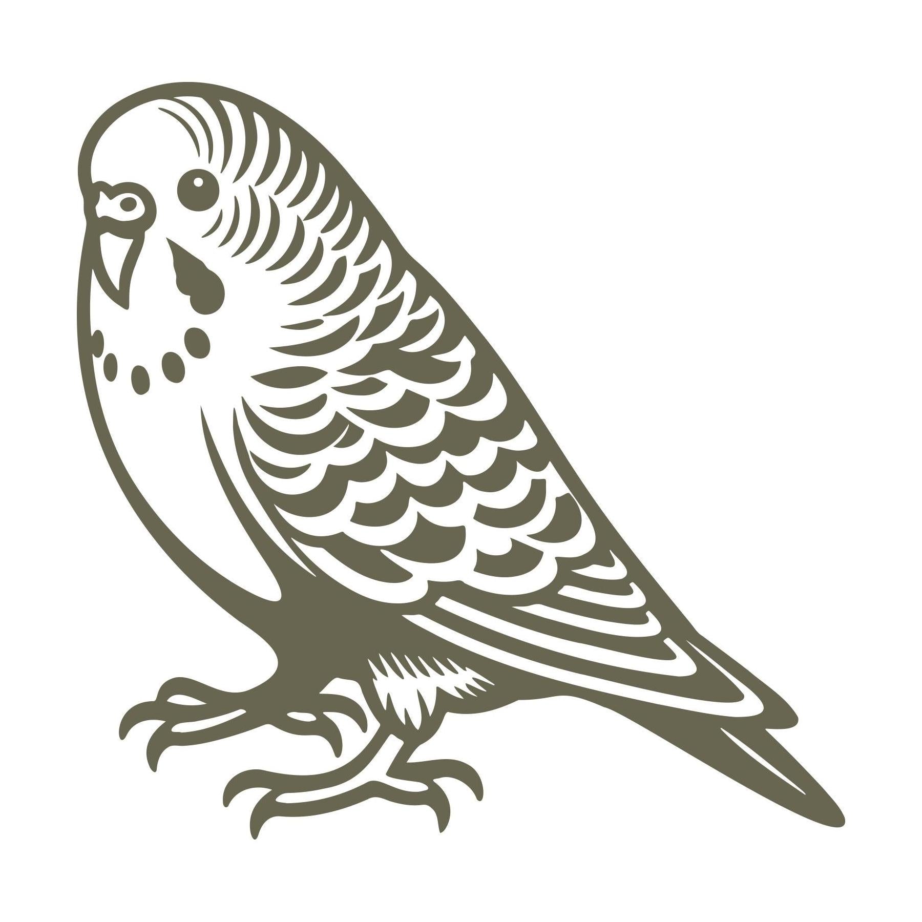 Parakeet Delrin Leather Stamp