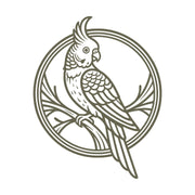 Cockatoo on Branch Delrin Leather Stamp