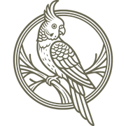 Cockatoo on Branch Delrin Leather Stamp