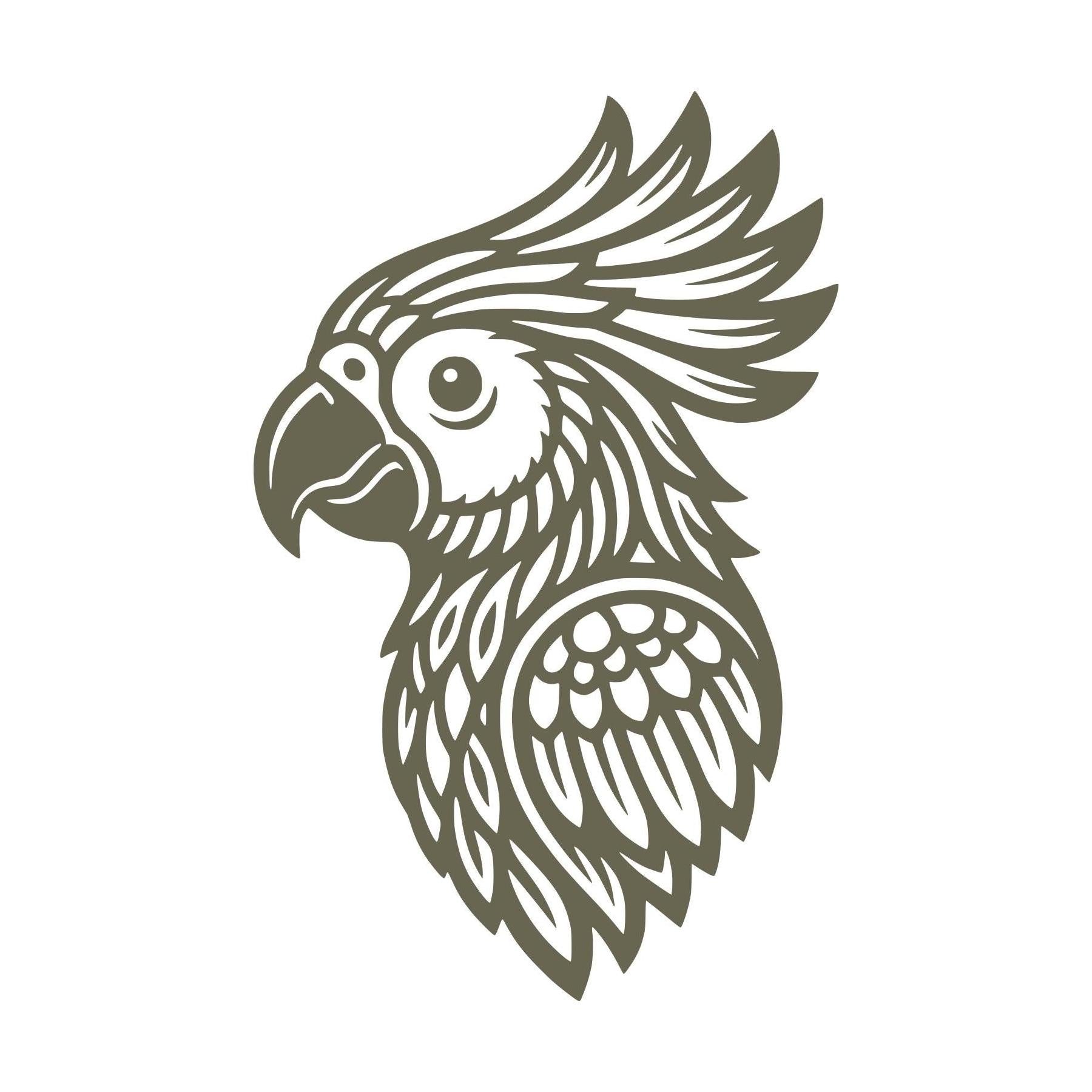 Parrot Head Delrin Leather Stamp