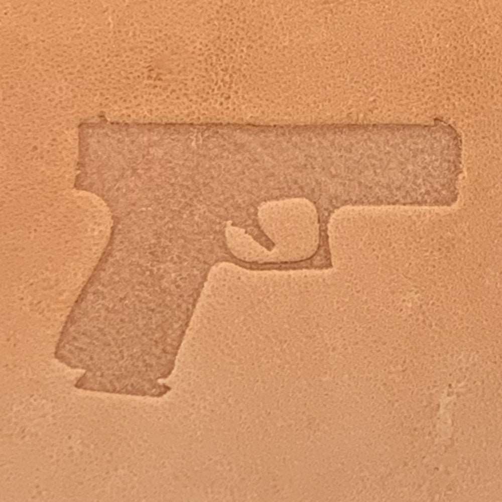 Pistol Delrin Leather Stamp