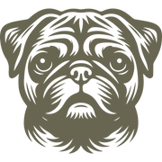 Pug Dog Head Delrin Leather Stamp