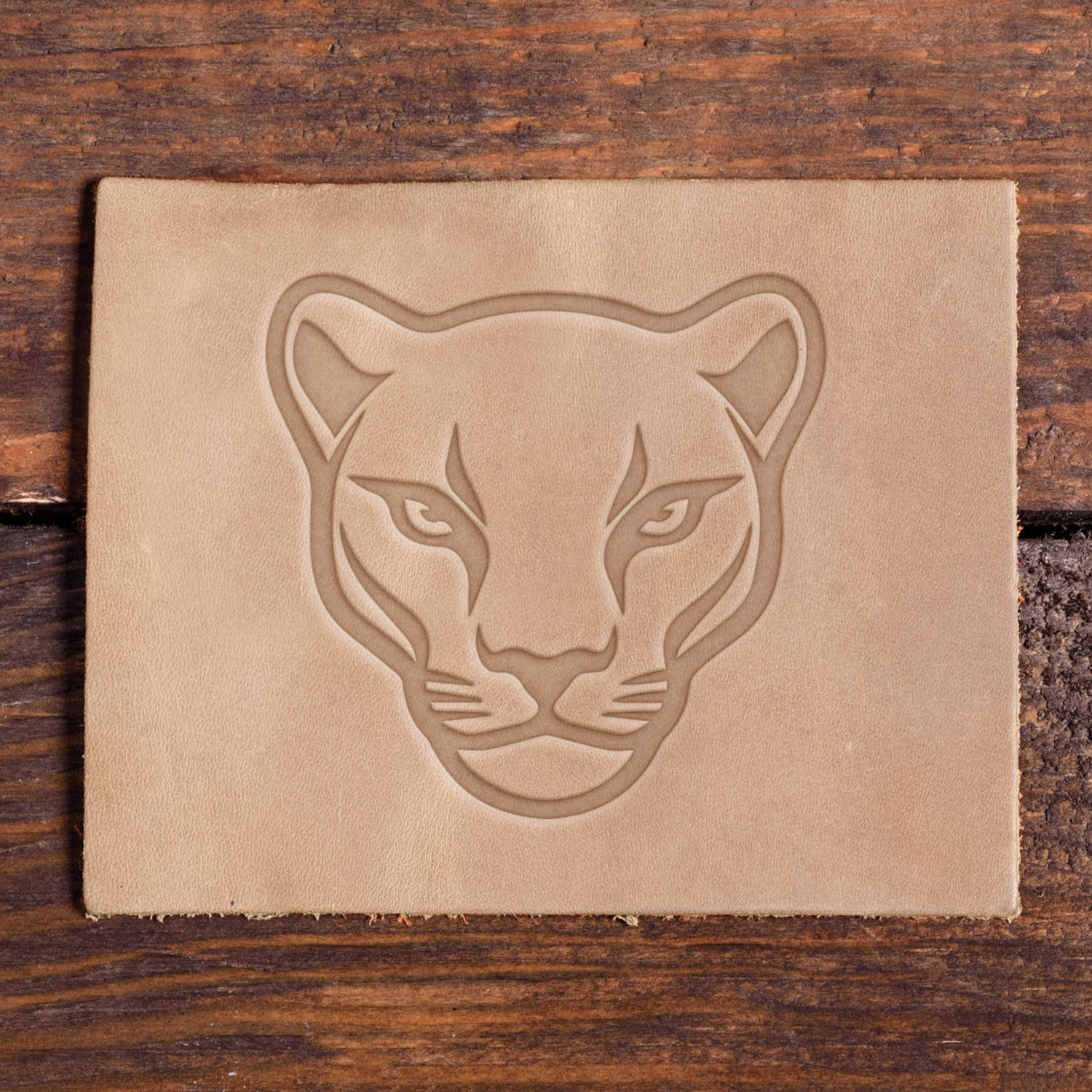 Puma Head Delrin Leather Stamp