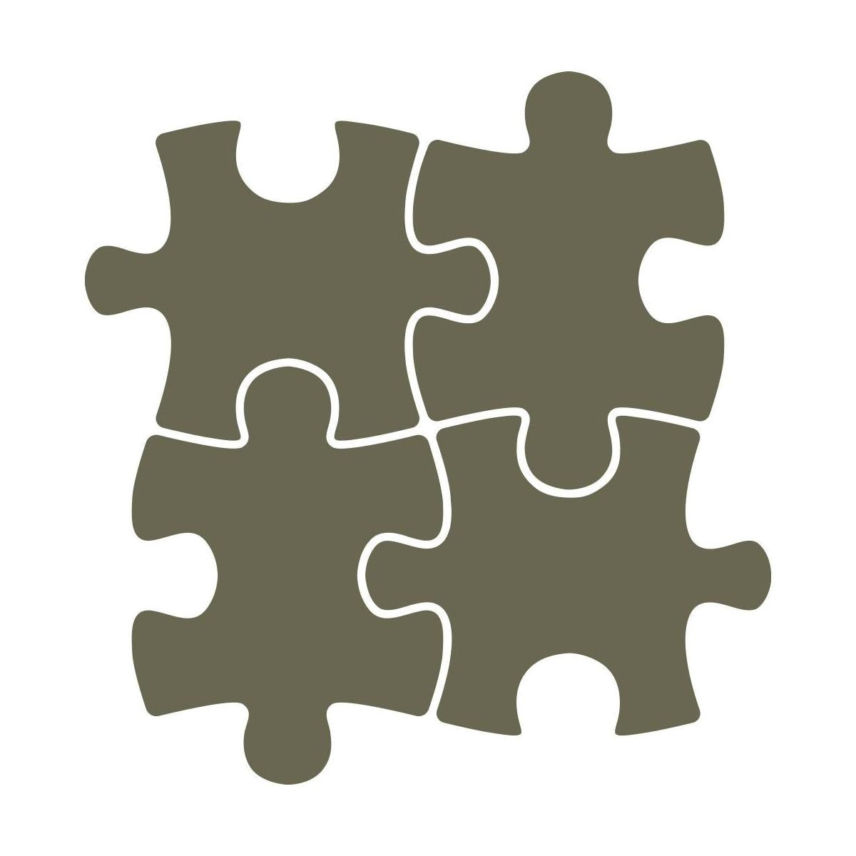 Puzzle Piece Delrin Leather Stamp