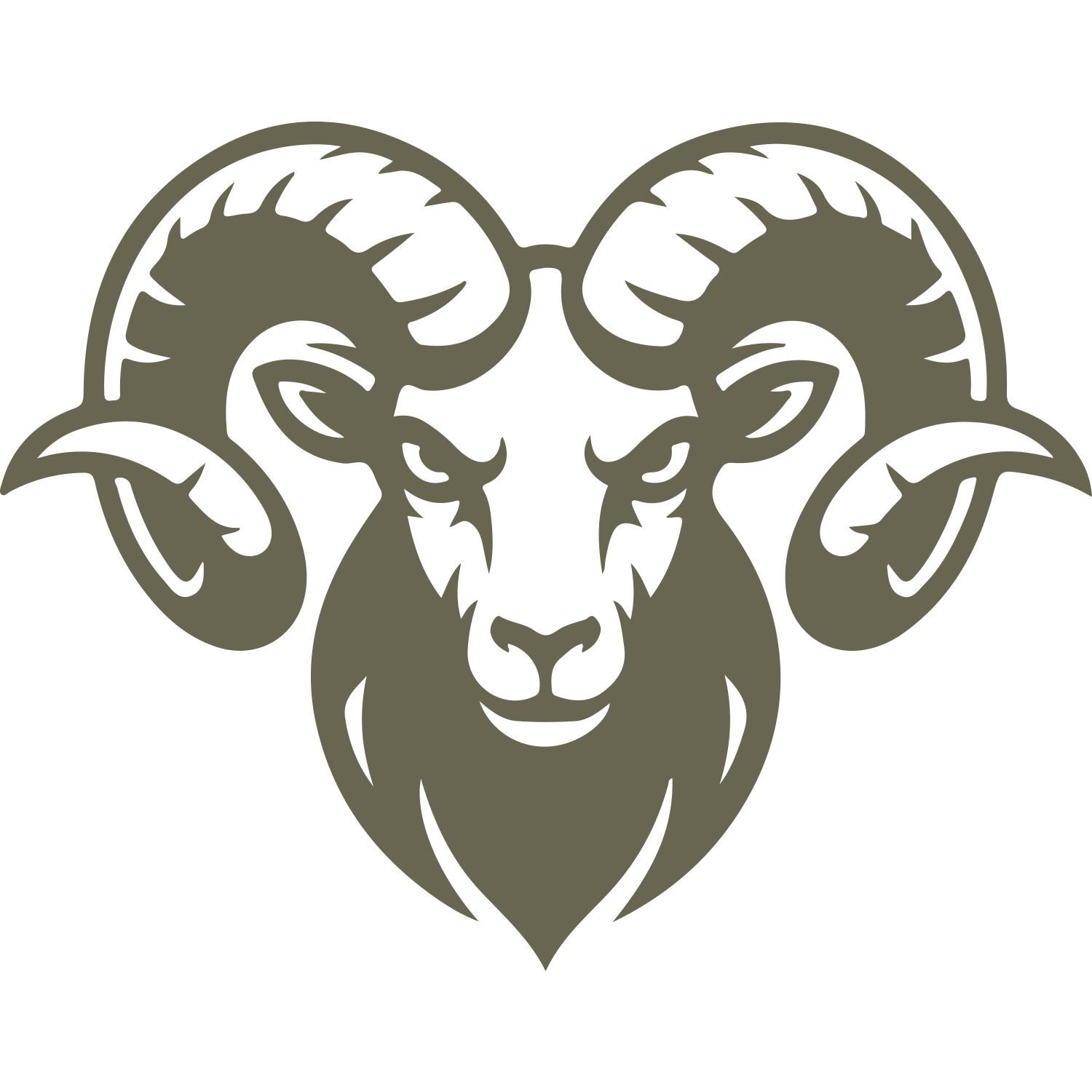 Ram Head Delrin Leather Stamp