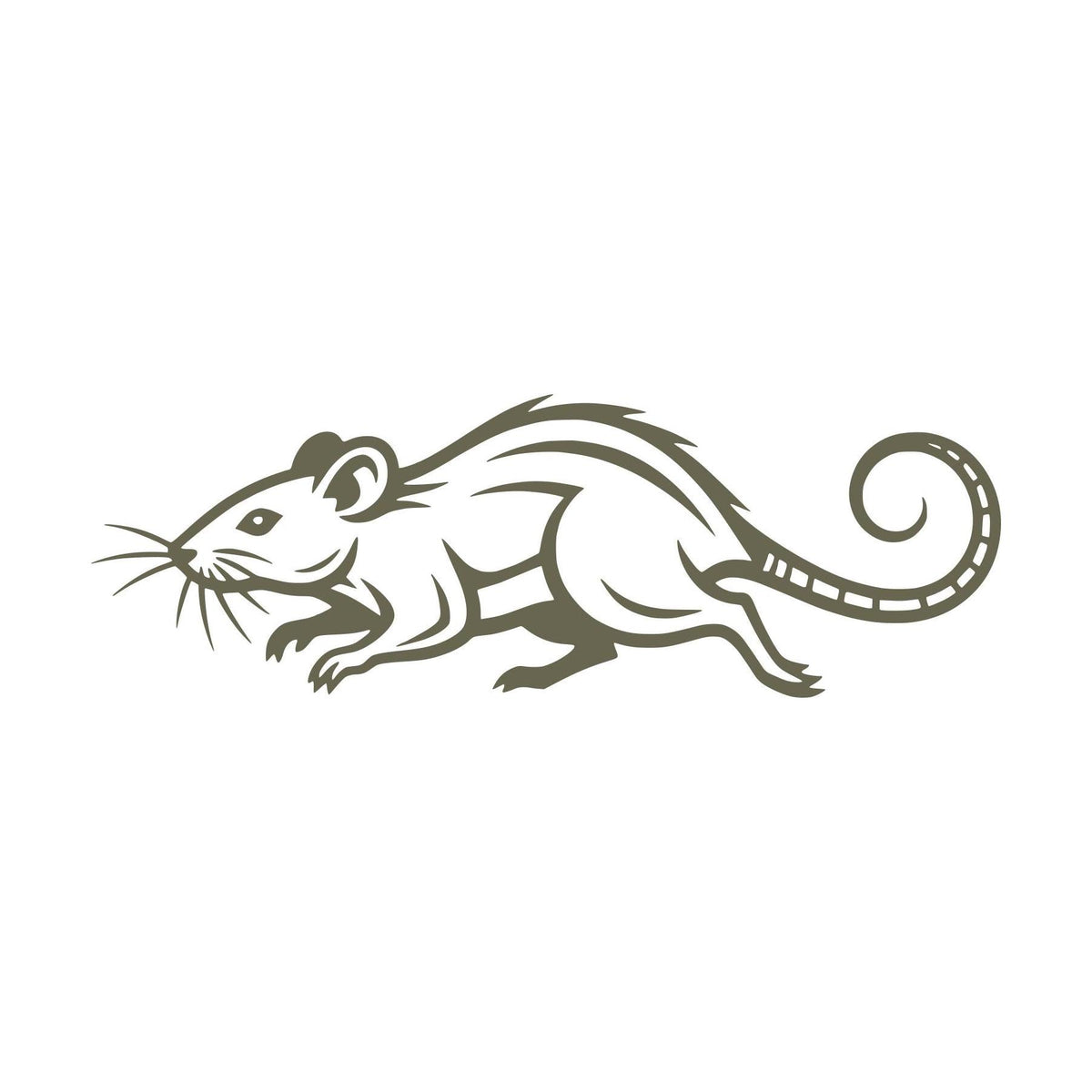 Running Rat Delrin Leather Stamp