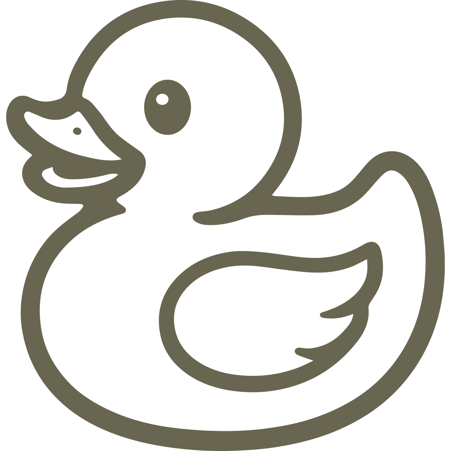 Rubber Duckie Delrin Leather Stamp
