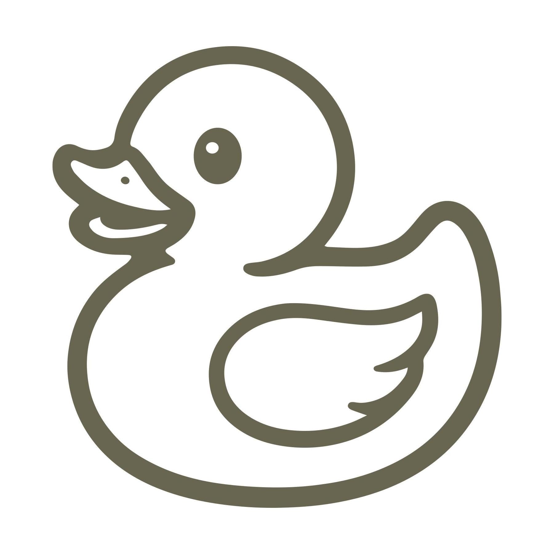 Rubber Duckie Delrin Leather Stamp