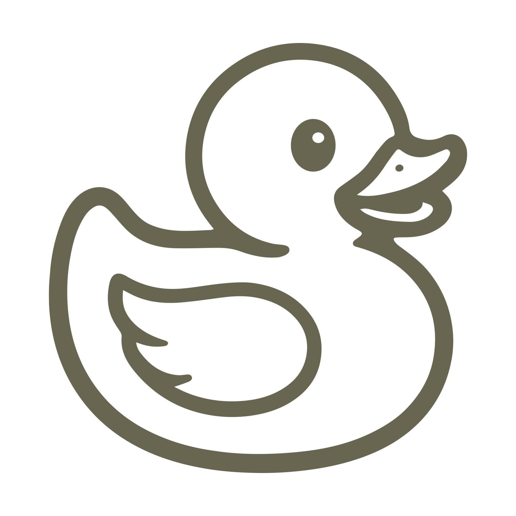 Rubber Duckie Delrin Leather Stamp