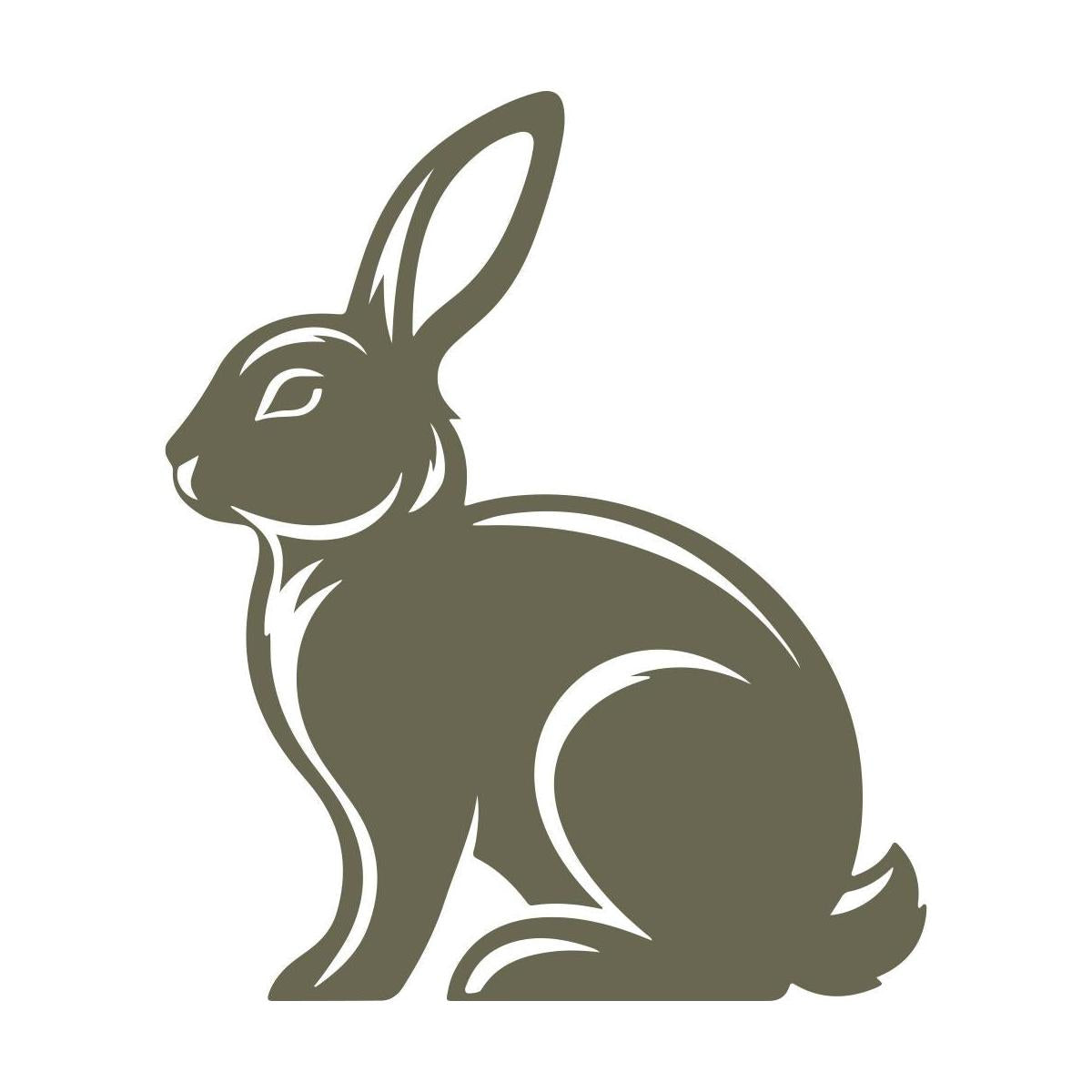 Rabbit Delrin Leather Stamp