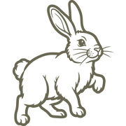 Rabbit Delrin Leather Stamp