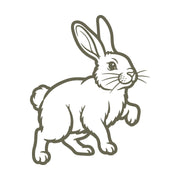 Rabbit Delrin Leather Stamp