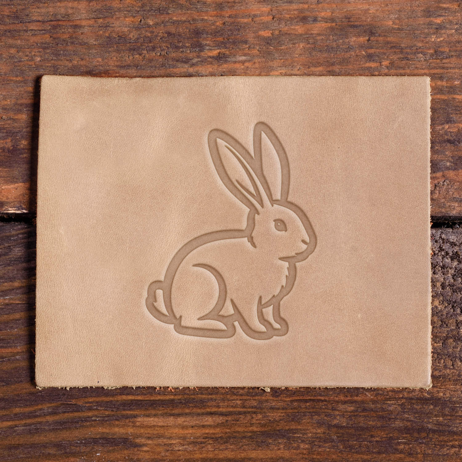 Rabbit Delrin Leather Stamp