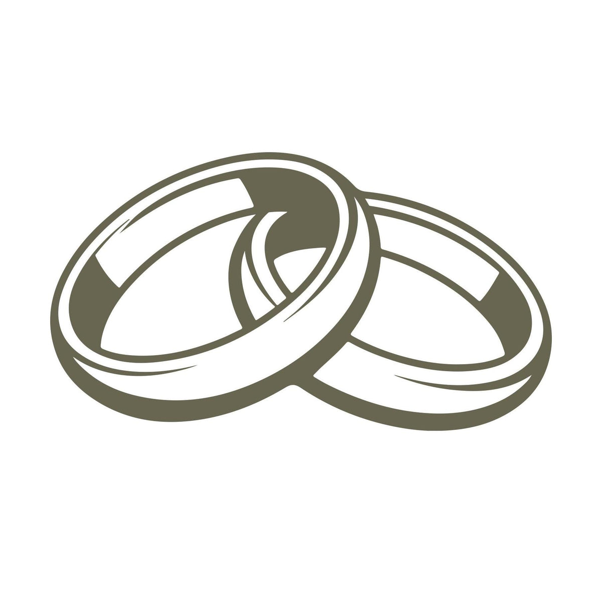 Wedding Rings Delrin Leather Stamp