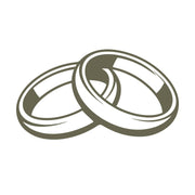 Wedding Rings Delrin Leather Stamp