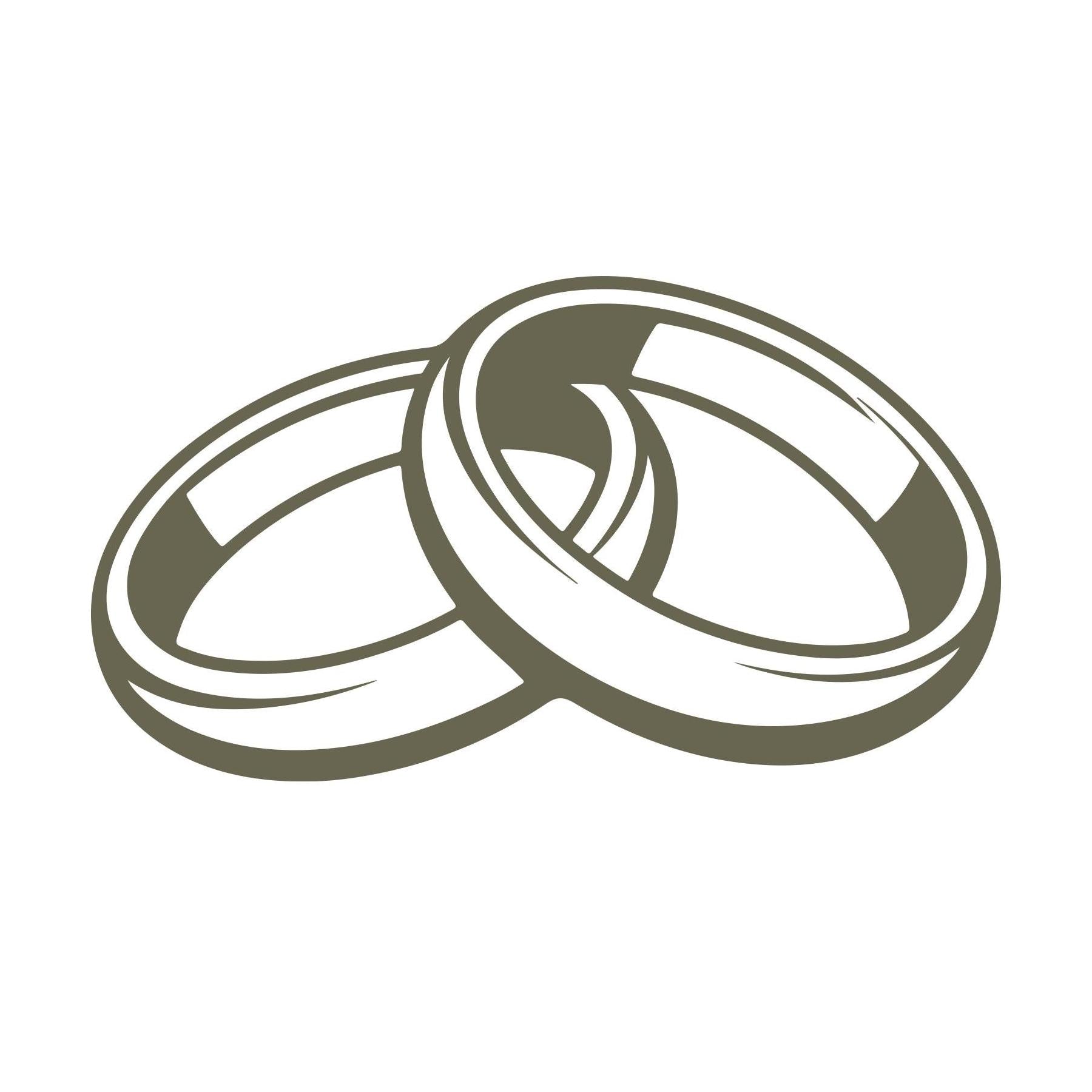 Wedding Rings Delrin Leather Stamp