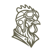 Rooster Pilot Delrin Leather Stamp