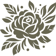 Rose Delrin Leather Stamp