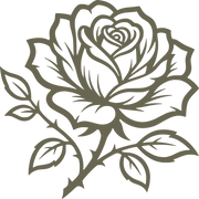 Rose Delrin Leather Stamp
