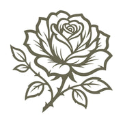 Rose Delrin Leather Stamp