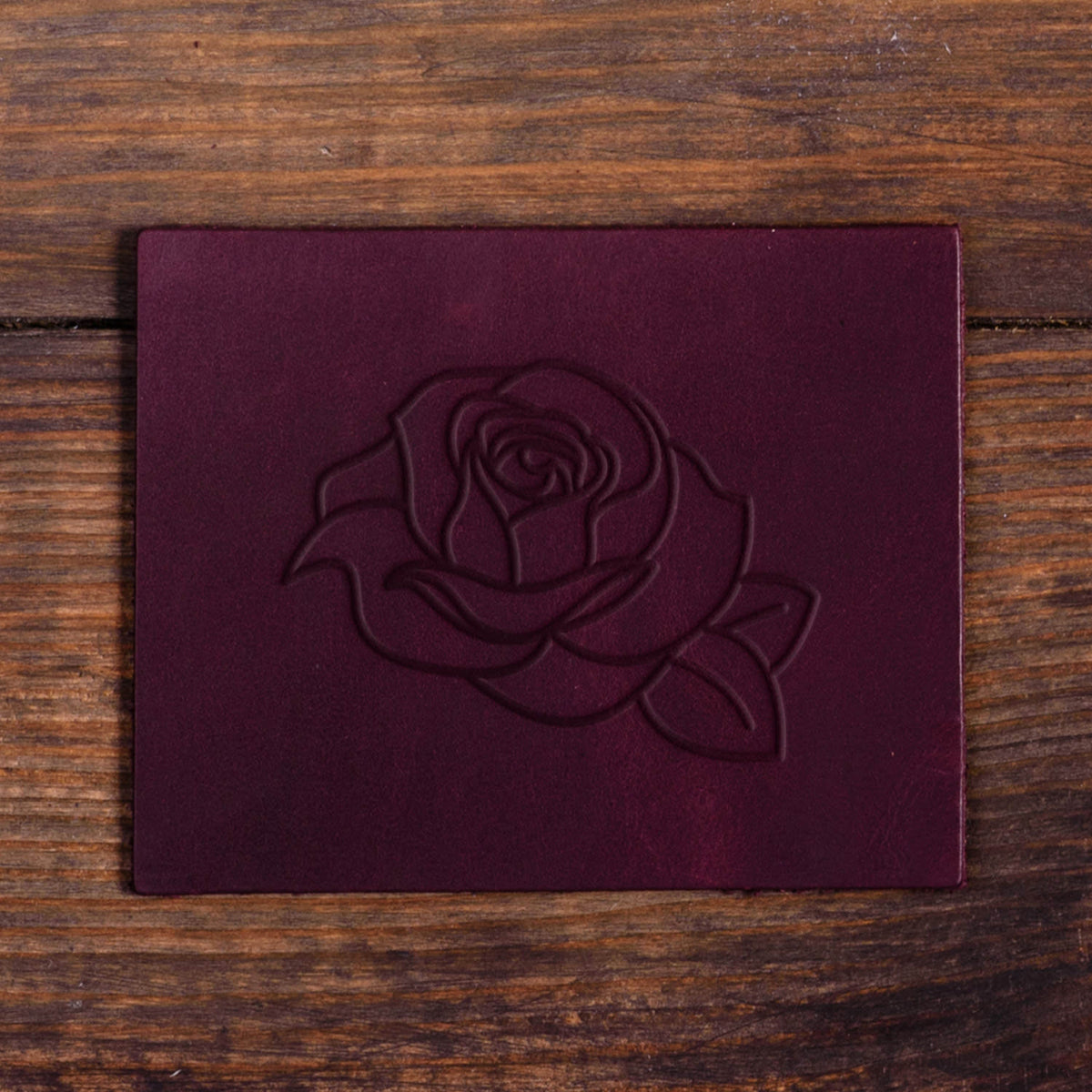Rose Delrin Leather Stamp