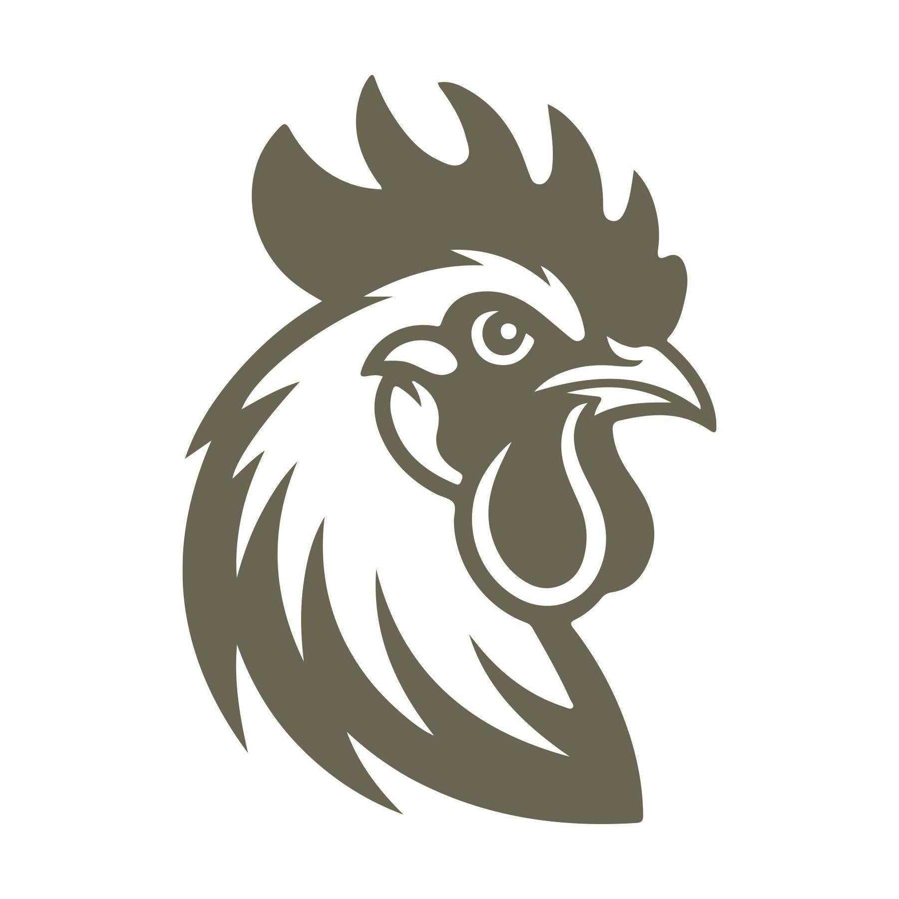 Rooster Head Delrin Leather Stamp