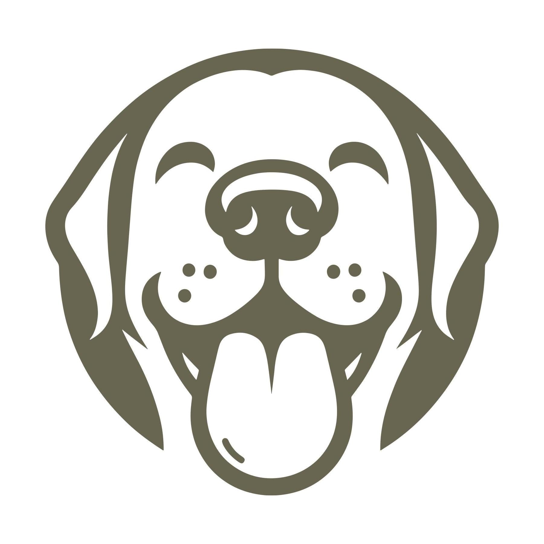 Labrador Retriever Dog Head Delrin Leather Stamp