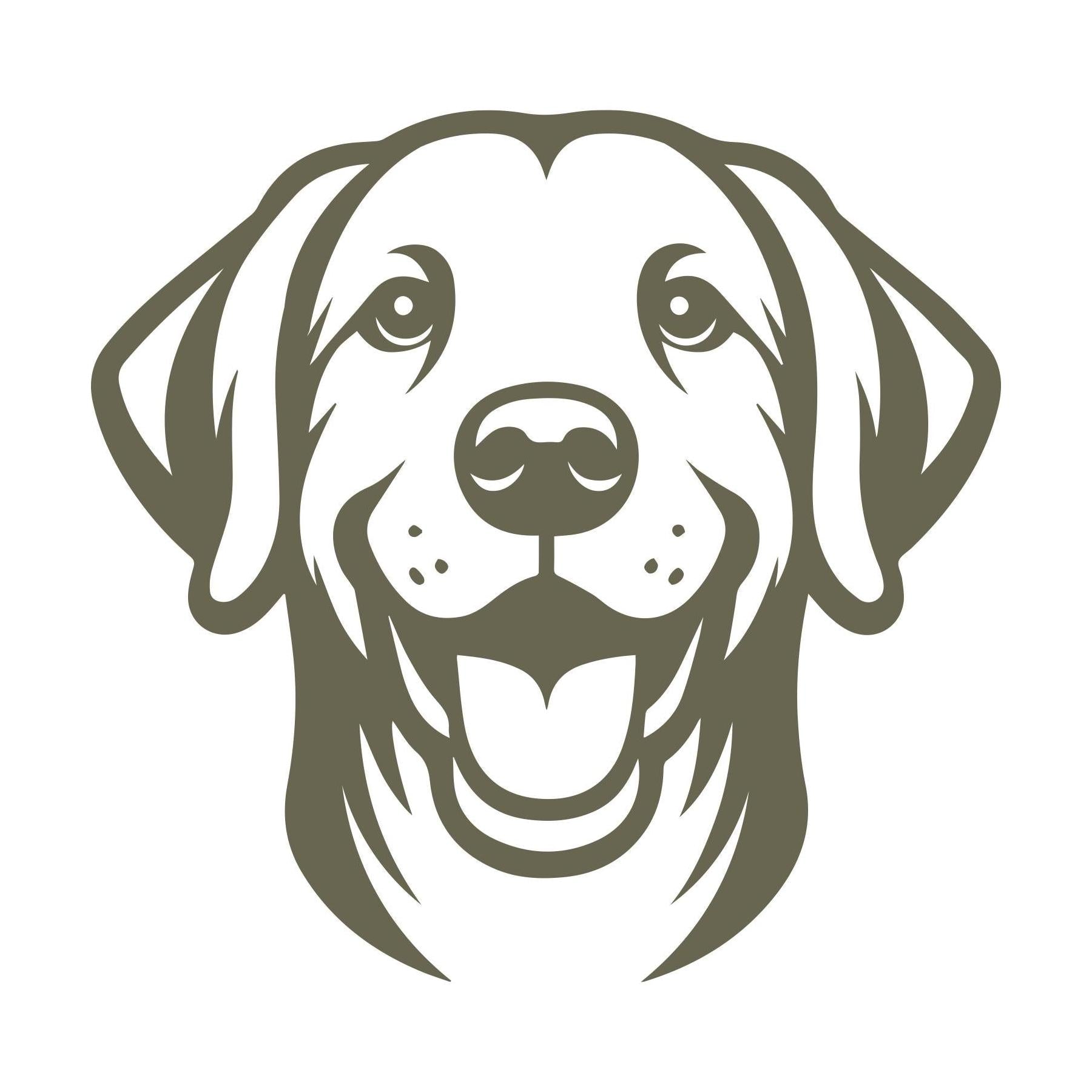 Retriever Dog Delrin Leather Stamp