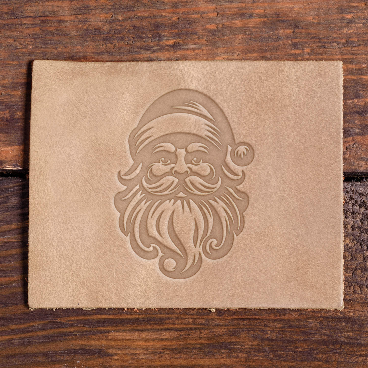 Santa Claus Delrin Leather Stamp