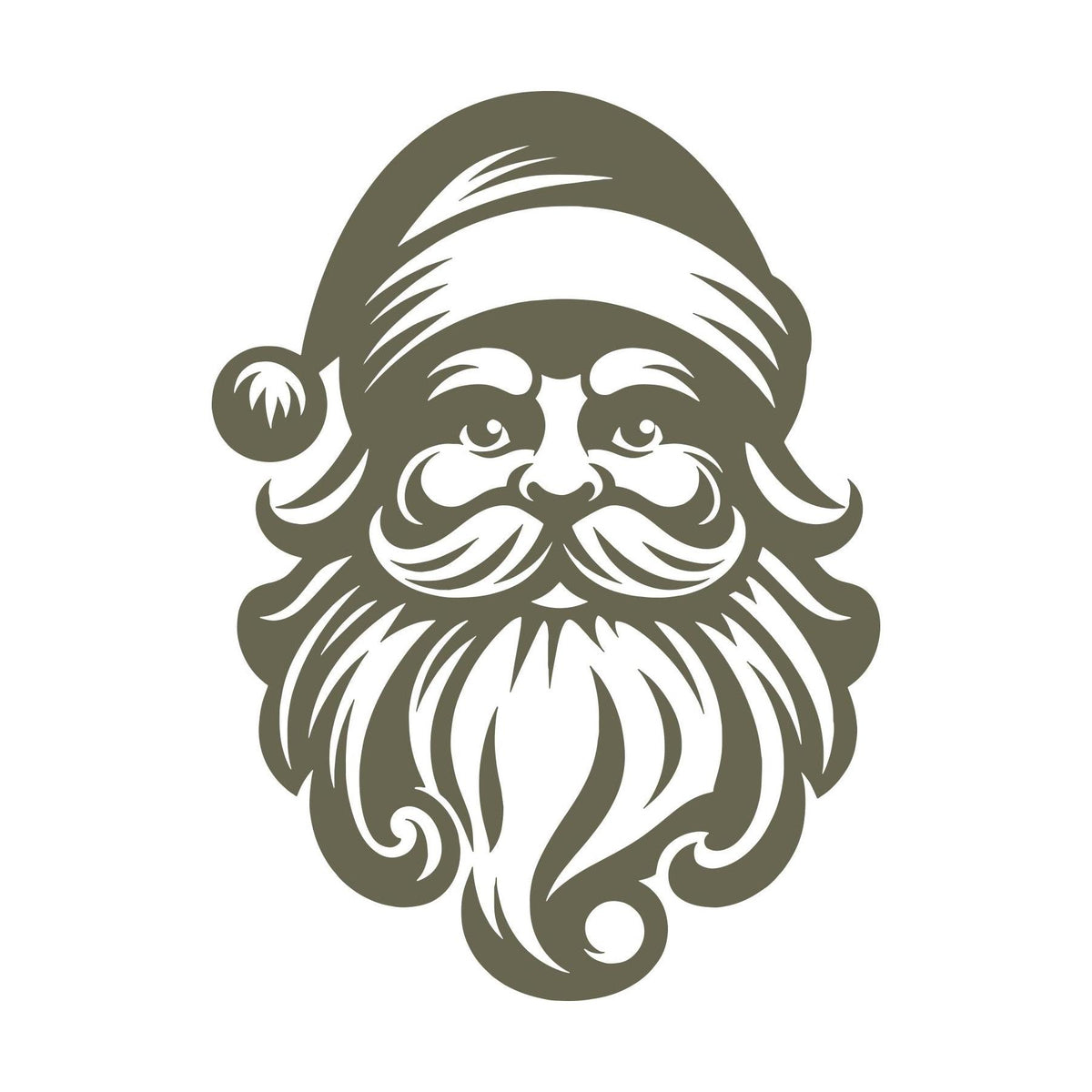 Santa Claus Delrin Leather Stamp