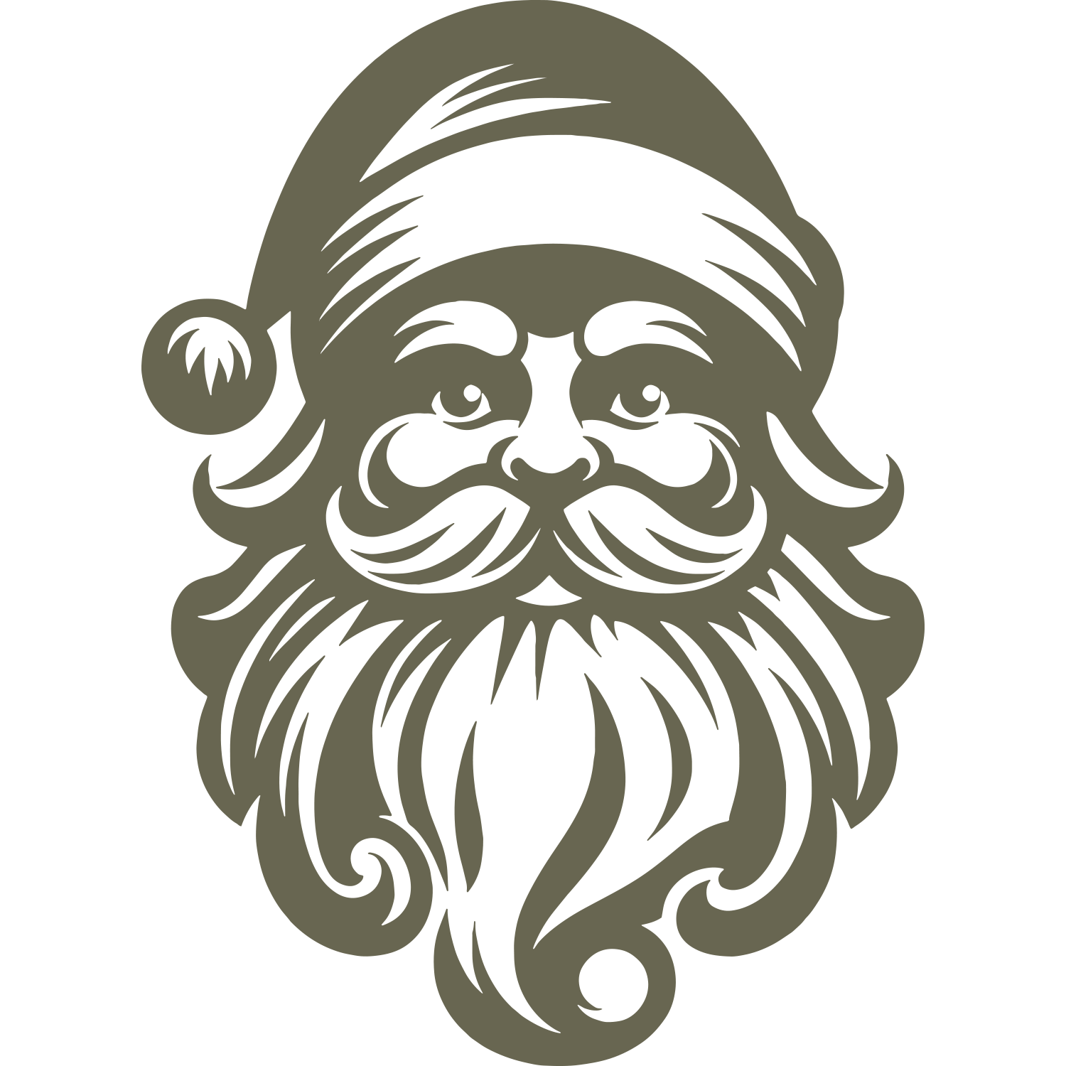 Santa Claus Delrin Leather Stamp