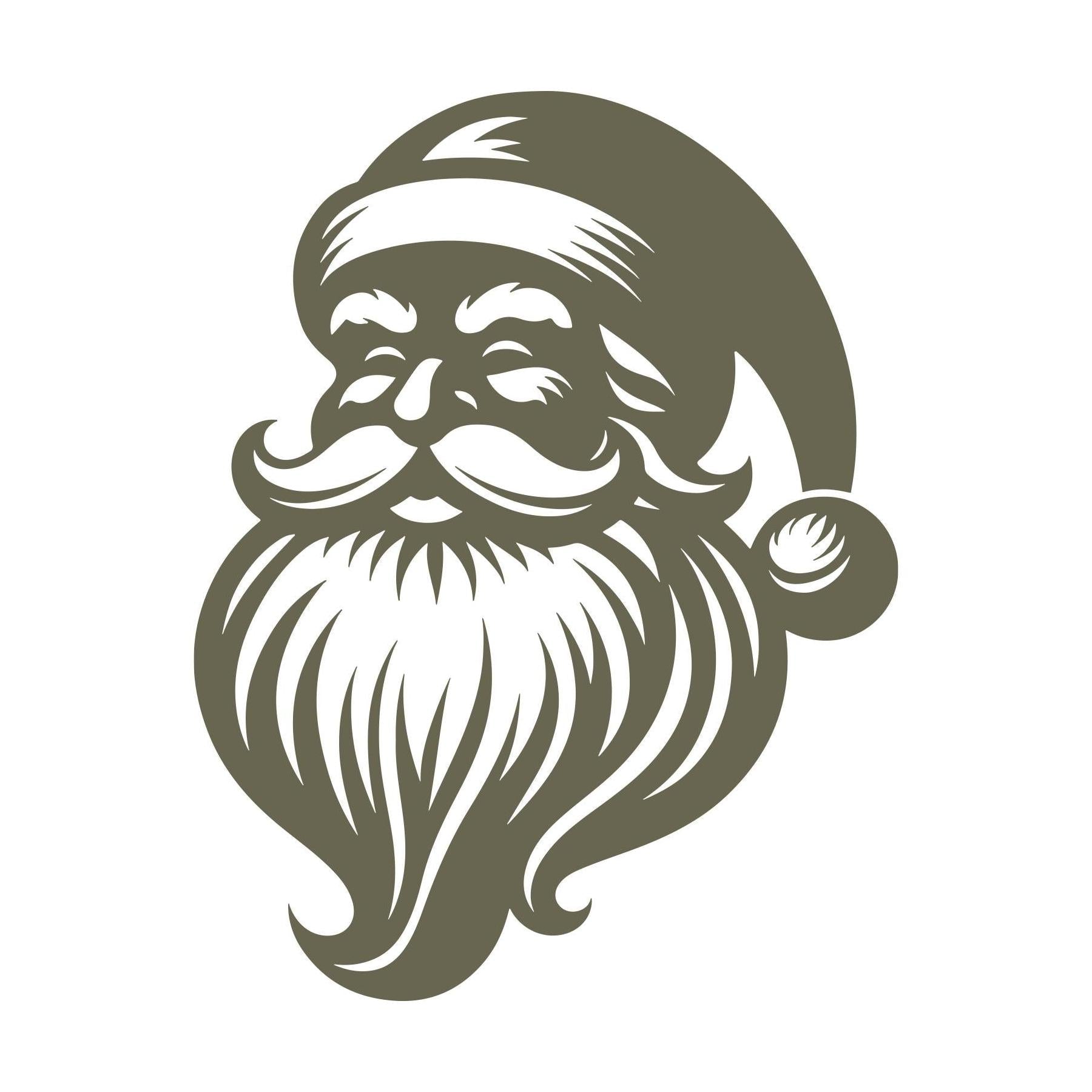 Santa Claus Delrin Leather Stamp